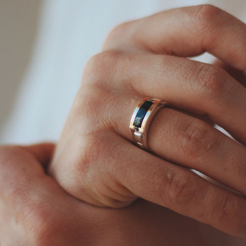 انگشتر مردانه طلا کلاسیک ساده